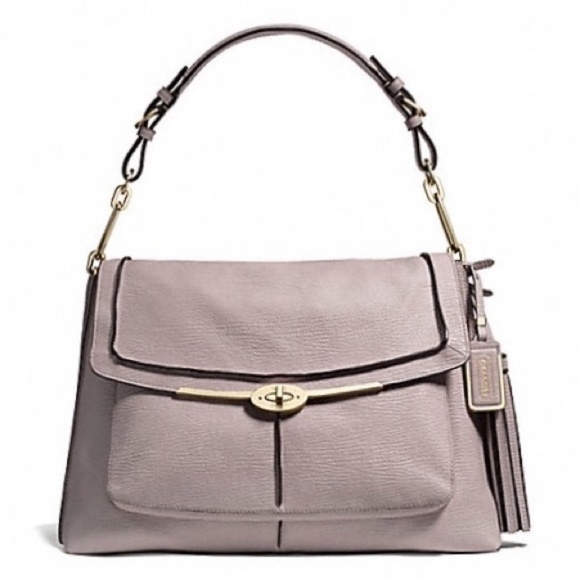 HP. Coach 28219 Madison Pinnacle Large Textured Leather Satchel - Picture 1 of 16